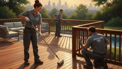 Deck sealing service in Louisville, KY for wood protection against moisture and UV damage