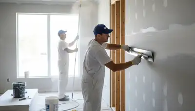 Louisville Paint Pros repairing drywall in Louisville, KY for homes and businesses