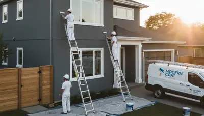 Exterior house painting in Louisville, KY by Louisville Paint Pros for lasting curb appeal and protection