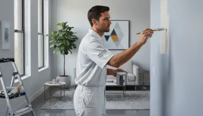 Louisville Paint Pros performing paint touch-up service in Louisville, KY