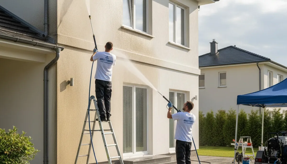Pressure cleaning service in Louisville, KY to remove dirt, pollen, and moisture buildup from exterior surfaces